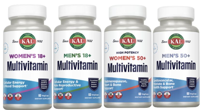 KAL Vitamins Launches Age-Specific Men’s and Women’s Multivitamin Formulas